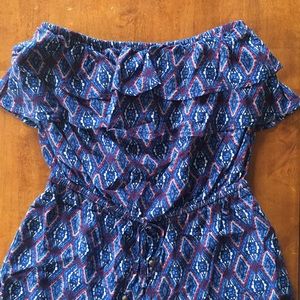 Red, White and Blue Sleeveless Romper